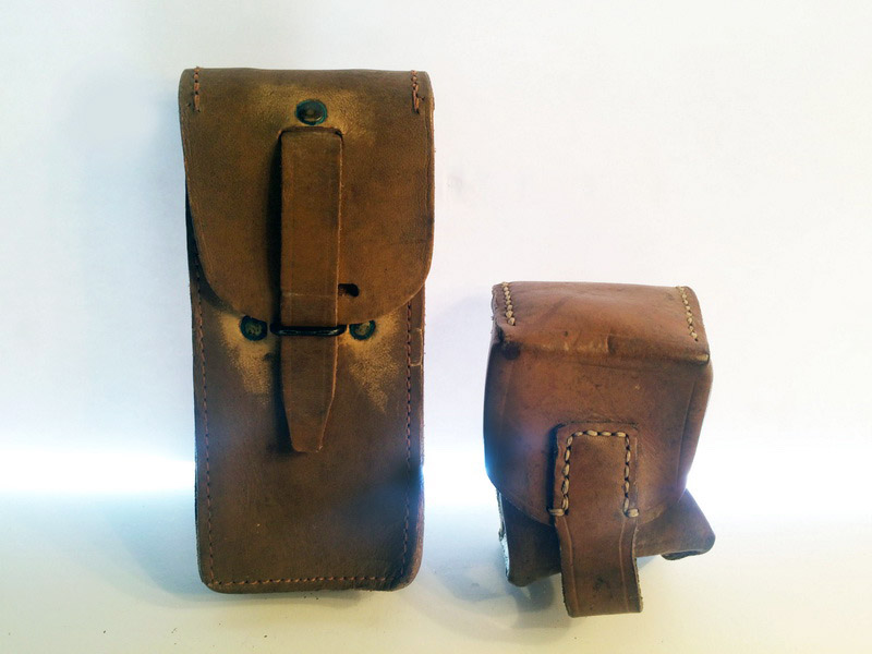 bolsa tactica cinturon piel complemento militar vestuario 1u c.